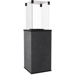 KRATKI Plynový ohřívač PATIO MINI sklo / slinutý křemen BLEND NERO